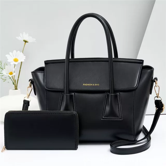 Women zip multi pocket handbags