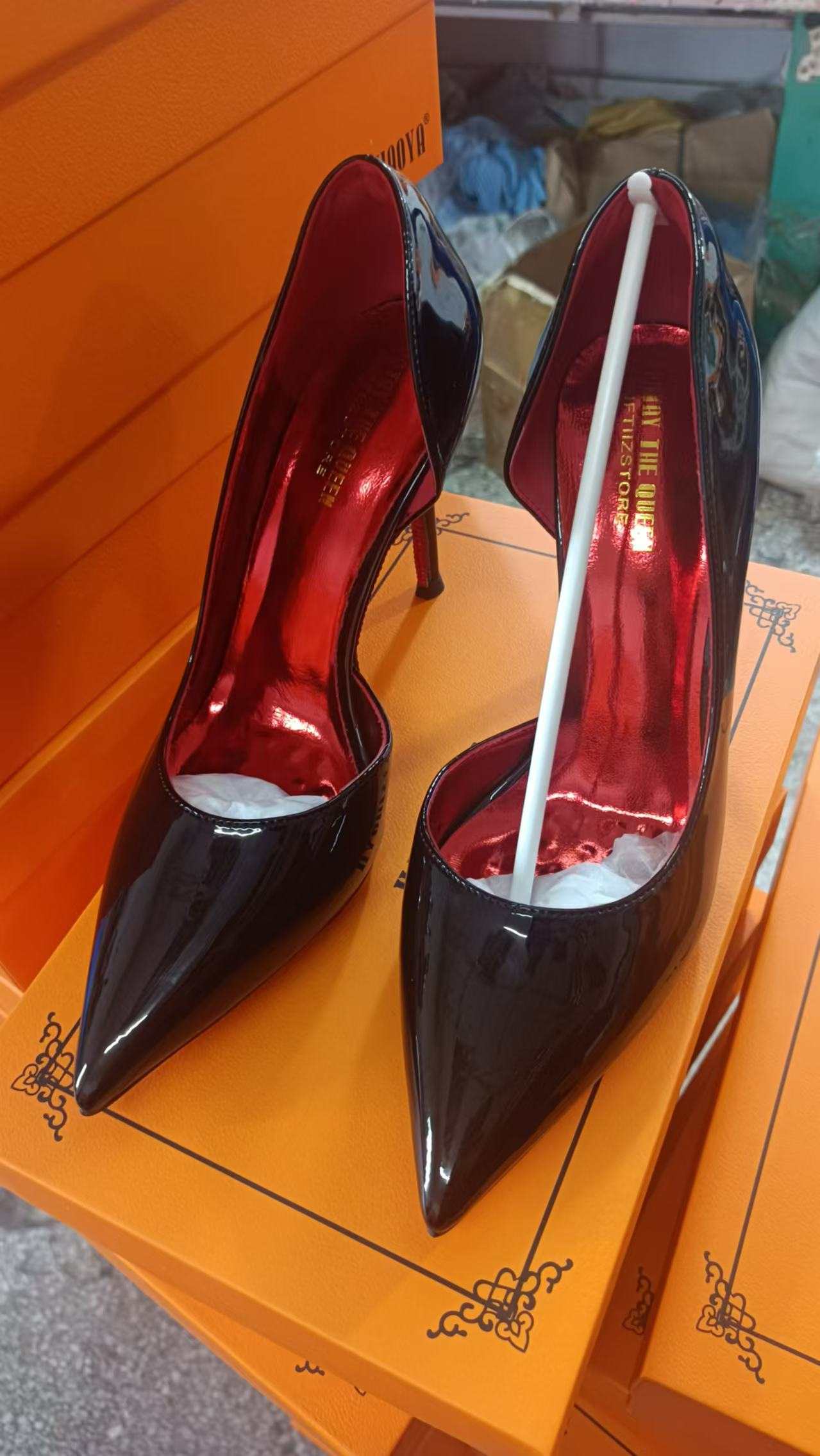 New high heels women sole rhinestone