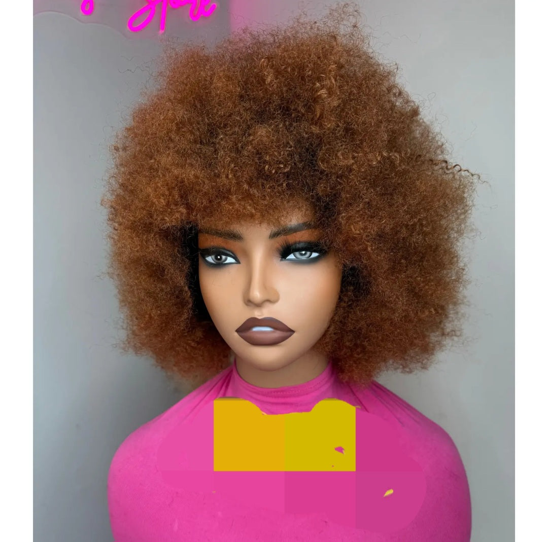 Afro curly wig 100% 1b30